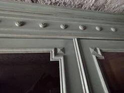 Old Bookcase 2 Doors Patinated Chalk Paint Blue -Bookcases Sales 77f8b13d f944 4c6d bd52 8fb521daaeaa