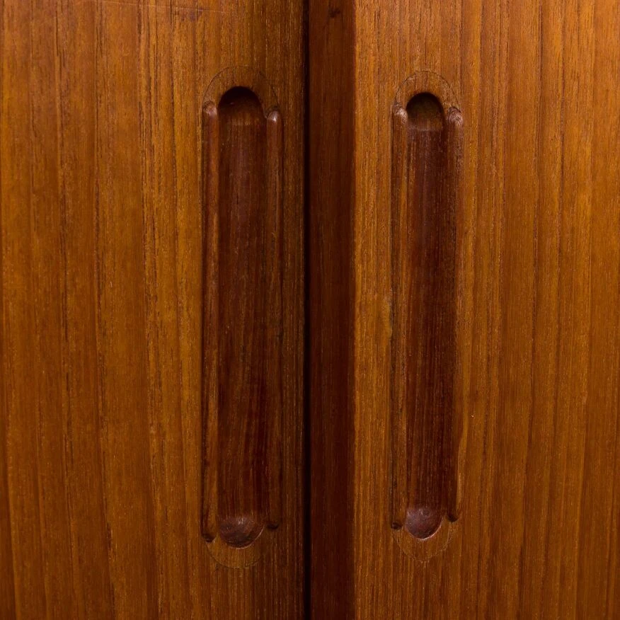 Scandinavian Free Standing Teak Wall Unit With A Sideboard,Norway 1960s 7 Scandinavian Free Standing Teak Wall Unit With A Sideboard,Norway 1960s - Image 7