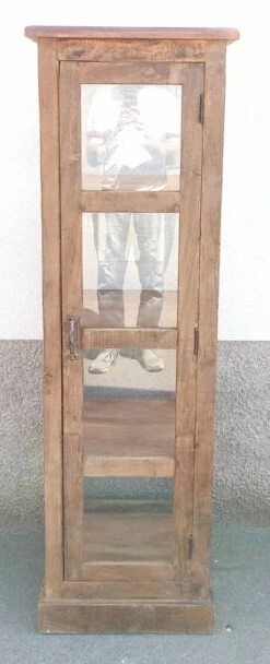 Tall Old Wooden Display Case -Bookcases Sales 7ba83347 39bd 4280 b0d3 29653a123057