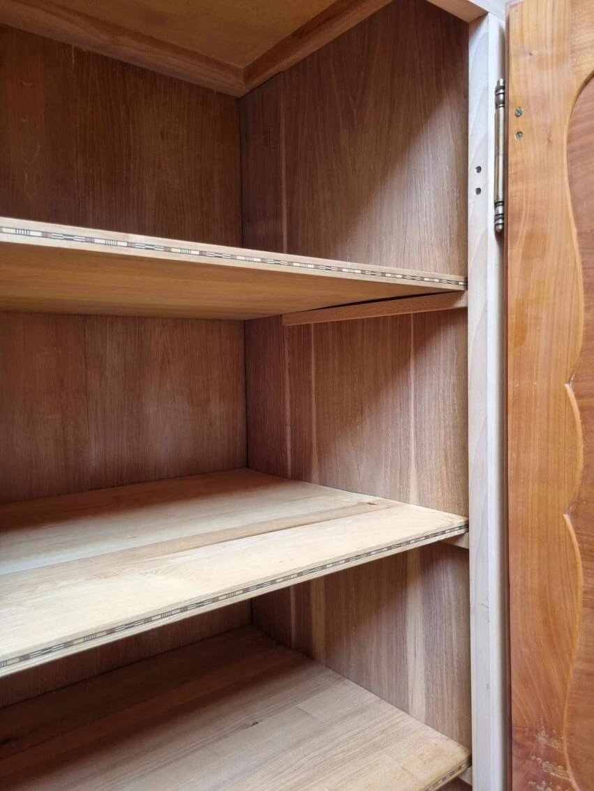 3 Door Wardrobe In Natural Wood 7 3 Door Wardrobe In Natural Wood - Image 7