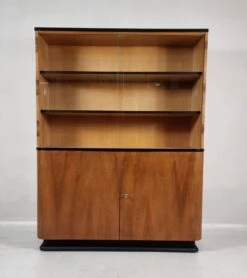 Showcase In Walnut By Jindřich Halabala From UP Zavody, 1950s -Bookcases Sales 7d566e9b 279e 4f02 8b05 1eb2dd0924e8