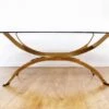 Coffee Table In Brass And Smoked Glass, Maria Pergay Style, France 1970/80