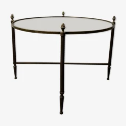 Round Coffee Table In Brass And Smoked Glass -Bookcases Sales 7f259b6b 0cba 1ac4 bd81 b7d8ff01ce2e