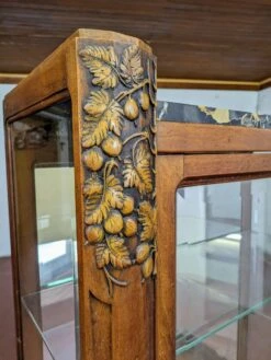 Old Art Deco Showcase In Solid Wood -Bookcases Sales 7fd89f6d eb74 42eb 9205 ea064f9284ac