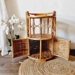 Rattan And Wicker Side Table Or Bedside Table -Bookcases Sales 7ffcdbc1 6d4b 464b 961b 47bccb0a87b5