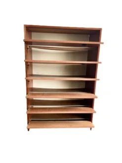 VINTAGE WOODEN SHOE CABINET / VALVE CABINET -Bookcases Sales 812eb961 1ecf 42f3 b950 a49061016562