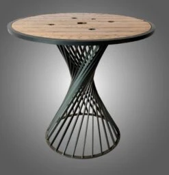 Standing Table With Epoxy Iron Base -Bookcases Sales 82b805e1 b38d 4349 b882 c13542f9eb73