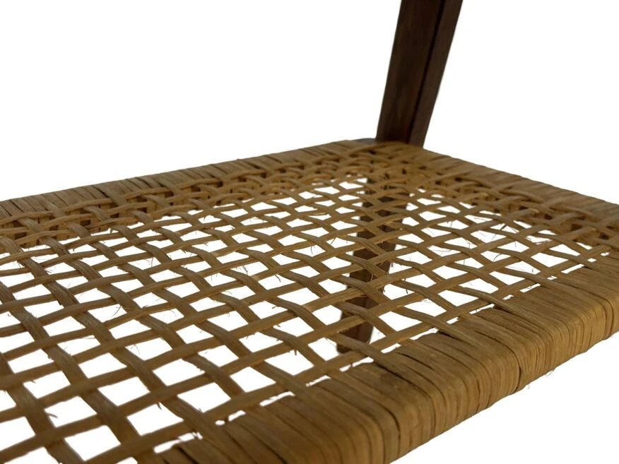 Vintage Side Table Teak Rattan Table From The 1960s 18 Vintage Side Table Teak Rattan Table From The 1960s - Image 18