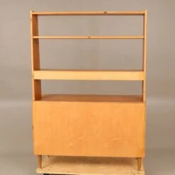 Vintage Scandinavian Multifunction Teak Bookcase 1960 Denmark