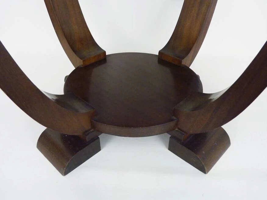 Table, Round Art Deco Side Table In Mahogany, 1930s 8 Table, Round Art Deco Side Table In Mahogany, 1930s - Image 8