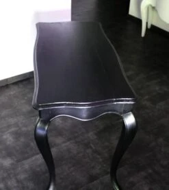 Louis XV Style Console Table In Black Walnut