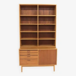 Scandinavian Oak Bookcase, Sweden, 1960 -Bookcases Sales 894c9d20 aab4 4444 8cc9 94757567a623