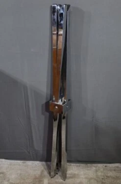 Small Mikado Table In Glass And Chromed Metal – 1970s -Bookcases Sales 897eb414 016c 4766 ad5d 24d8e32c0316