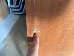 High Cabinet With 2 Doors In Teak And Vintage Veneer From The 60s -Bookcases Sales 8994b114 86be 469c 939f 613750b7bdf9