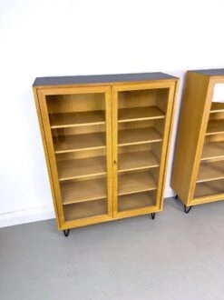 Vintage Oak Cabinet With Glass Doors From WK Möbel, 1970s -Bookcases Sales 8a14aacc 4565 44ae 9304 a7ddc4180d2f