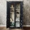 Black Patinated Display Cabinet