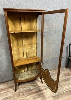 School Of Nancy After Majorelle: Showcase With Irises, Art Nouveau Period, Late 19th Century -Bookcases Sales 8ac9d50d 17f5 43e2 bedf 43cba02a77d6