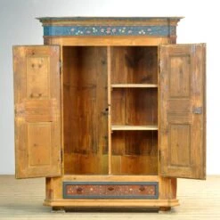 Antique German Hand Painted Cabinet, Circa 1850 -Bookcases Sales 8baff5c8 06b2 493b 888f e0eae6d01e8f