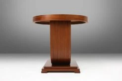 Art Deco Round Side Table With Arched Base, France Ca. 1930 -Bookcases Sales 8d466288 43b9 45fe 907b acd123819708