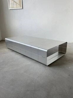80s Brushed Metal Coffee Table -Bookcases Sales 8f6abd1a f430 4353 a855 35fdd43062fa