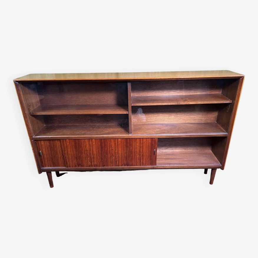 Mid Century Retro Vintage Teak Bookcase 1960 10 Mid Century Retro Vintage Teak Bookcase 1960 - Image 10