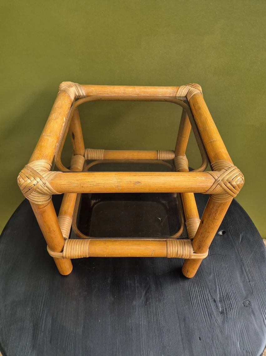 Rattan Side Table 2 Rattan Side Table - Image 2