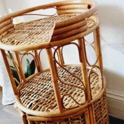Rattan And Wicker Side Table Or Bedside Table -Bookcases Sales 910ef5c6 e51f 442b 8959 acd0e1854d3a