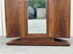 Art Deco Linen Cabinet Walnut Mustache Foot Vintage 1930s -Bookcases Sales 91847080 6e61 46e9 bba9 4b5deff712c8