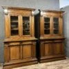 Pair Of Renaissance Style Woodwork Bookcases In Solid Walnut Circa 1850