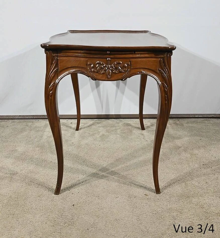 Small Cabaret Table In Mahogany, Louis XV Style, Napoleon III Period – Mid-19th Century 6 Small Cabaret Table In Mahogany, Louis XV Style, Napoleon III Period – Mid-19th Century - Image 6