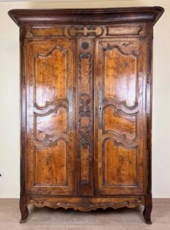 Louis XV Period Wardrobe In Walnut And Elm Bourg En Bresse Region -Bookcases Sales 94732592 a21c 4925 b567 6b98632ca877