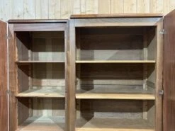 3-door Mahogany Wardrobe In Art Deco Style From The 1950s, Removable Into 3 Parts