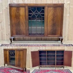 English 3-door Chippendale Display Cabinet In Mahogany From The Early 20th Century -Bookcases Sales 96838c56 e5a0 4905 afb7 dd6ea5111f01