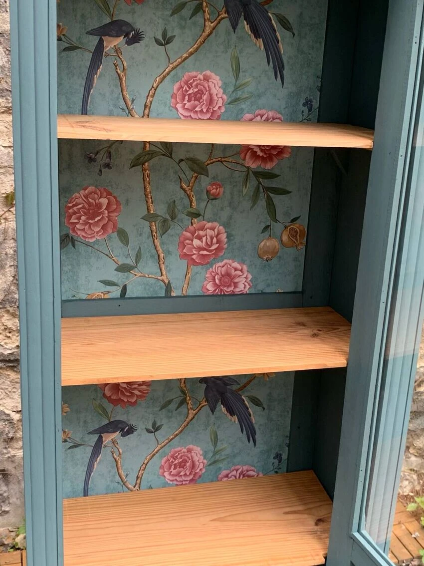 Parisian Art Deco Glass Cabinet 1930 12 Parisian Art Deco Glass Cabinet 1930 - Image 12