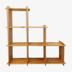 Bookcase Vintage Pine Staircase Shelf From The 80s In The Style Of Maison Regain -Bookcases Sales 96eab517 7696 e61e b486 0b16a171b9b9