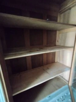 Old Bookcase 2 Doors Patinated Chalk Paint Blue -Bookcases Sales 9982c1d9 2ec2 4b09 b454 c483953afb7c