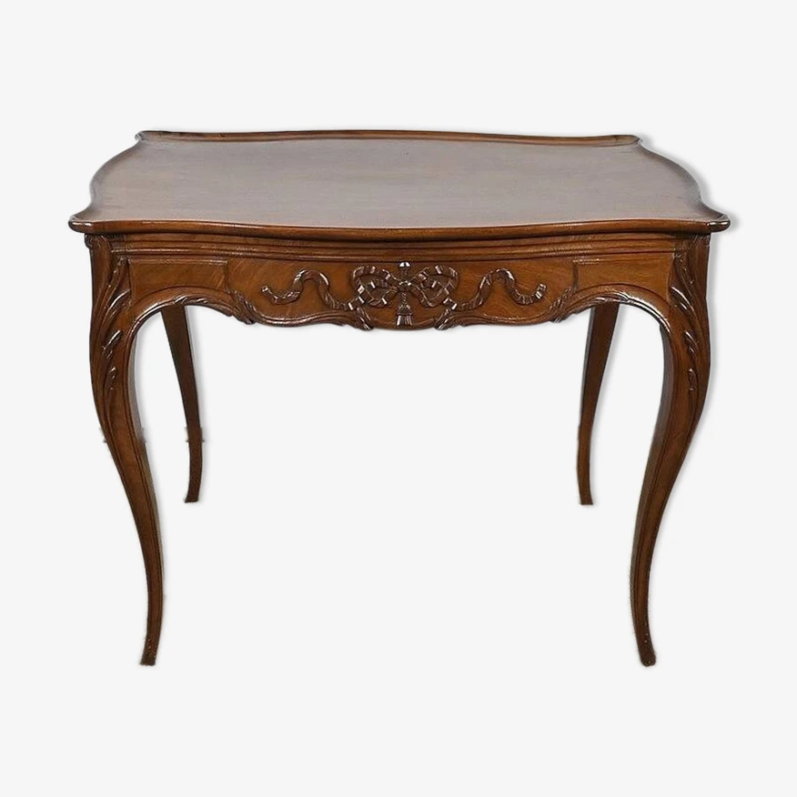 Small Cabaret Table In Mahogany, Louis XV Style, Napoleon III Period – Mid-19th Century 14 Small Cabaret Table In Mahogany, Louis XV Style, Napoleon III Period – Mid-19th Century - Image 14