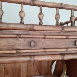 Bonnetiere - Old Wooden Bookcase With Pink Shelf -Bookcases Sales 9b673406 12fa 4067 9e94 e8f78993d5f3