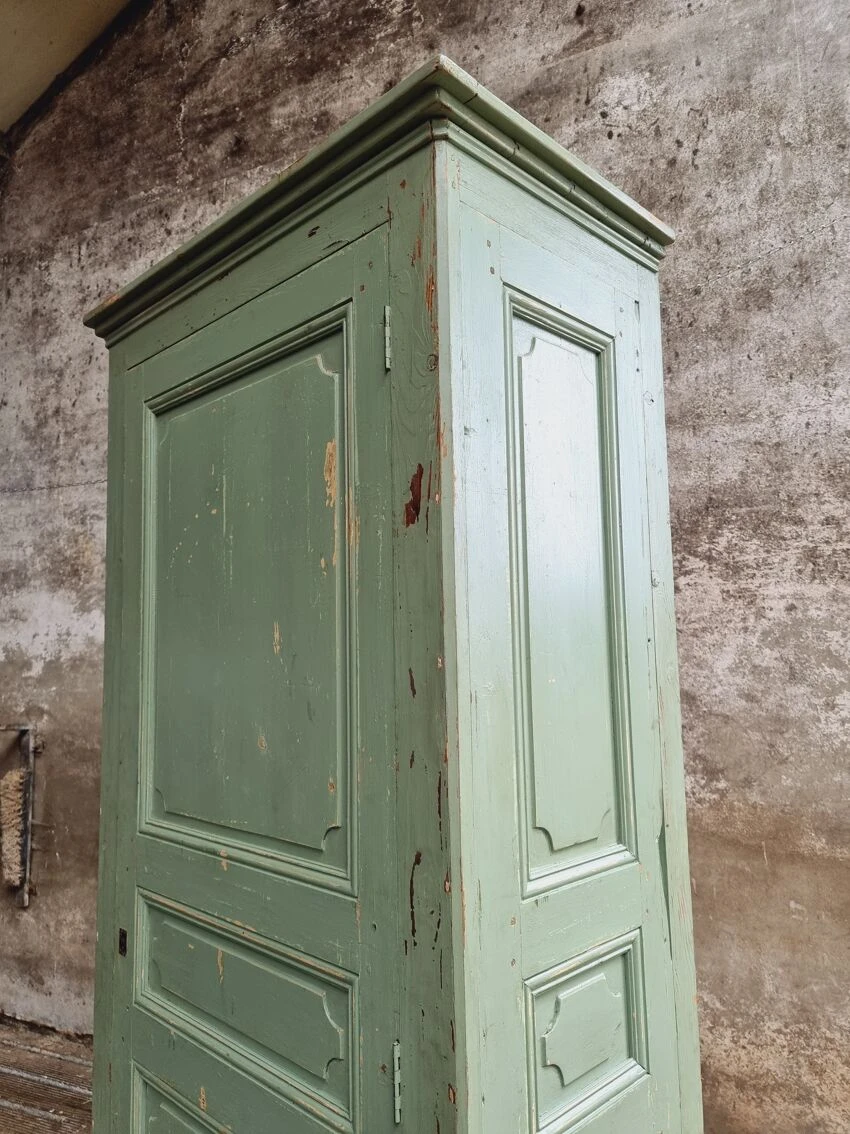 Antique Cabinet XXL Pastel Mint Green Linen Cabinet 11 Antique Cabinet XXL Pastel Mint Green Linen Cabinet - Image 11