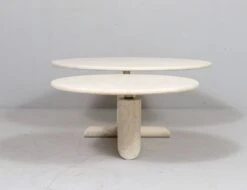 Sculptural Coffee Table Made Of Travertine, Italy 1980s