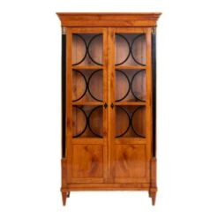 Biedermeier Cherry Wood Display Cabinet, Brass Details, Germany, 19th Century -Bookcases Sales 9f97ad74 8126 4dc6 aed5 fd3ab499e833
