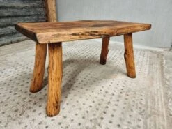 Vintage Coffee Table Rustic Beech Wood 55 X 90 Cm -Bookcases Sales a11dcadc 7d82 41ae a25b bc68f88f754a