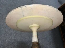 Empire Style Coffee Table In Marble, Lacquered Wood And Gilded Bronze Circa 1920