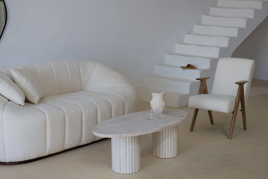 Calypso Oval Coffee Table - Natural Travertine 10 Calypso Oval Coffee Table - Natural Travertine - Image 10