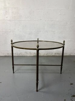 Round Coffee Table In Brass And Smoked Glass -Bookcases Sales a4335211 2d48 4bbd 84c3 c9c177b5893d