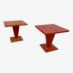 Pair Of Tolix Kub Model Tables From The 1950s -Bookcases Sales a43db829 0e2b 41f1 aec4 b59f8b9af862