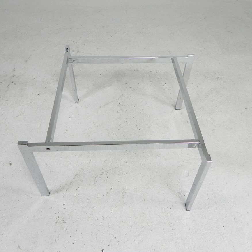 Coffee Table With Carrara Marble Top 60 X 60 Cm, 1970s 8 Coffee Table With Carrara Marble Top 60 X 60 Cm, 1970s - Image 8