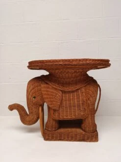 Vintage Wicker And Rattan Elephant Table 1970 -Bookcases Sales a6dd027a aa95 4feb b700 43bb09de1196