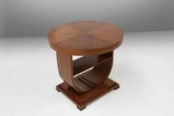 Art Deco Round Side Table With Arched Base, France Ca. 1930 -Bookcases Sales a6e11335 87ef 4574 bd68 a5d2b624882d