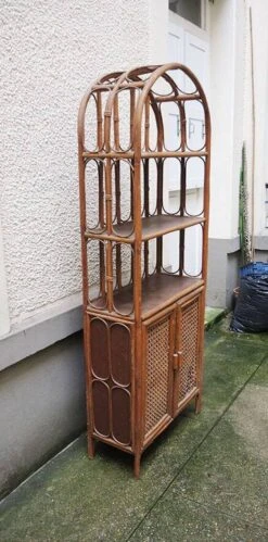 Old Rattan & Cannage Shelf Bookcase -Bookcases Sales a716f736 1124 4ca9 ab0d 713d368da88b